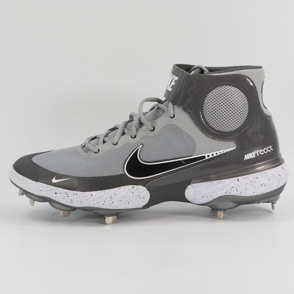 Nike Alpha Huarache Elite 3 Mid 'Light Smoke Grey' CZ6542-011 size 15 - Picture 5 of 8